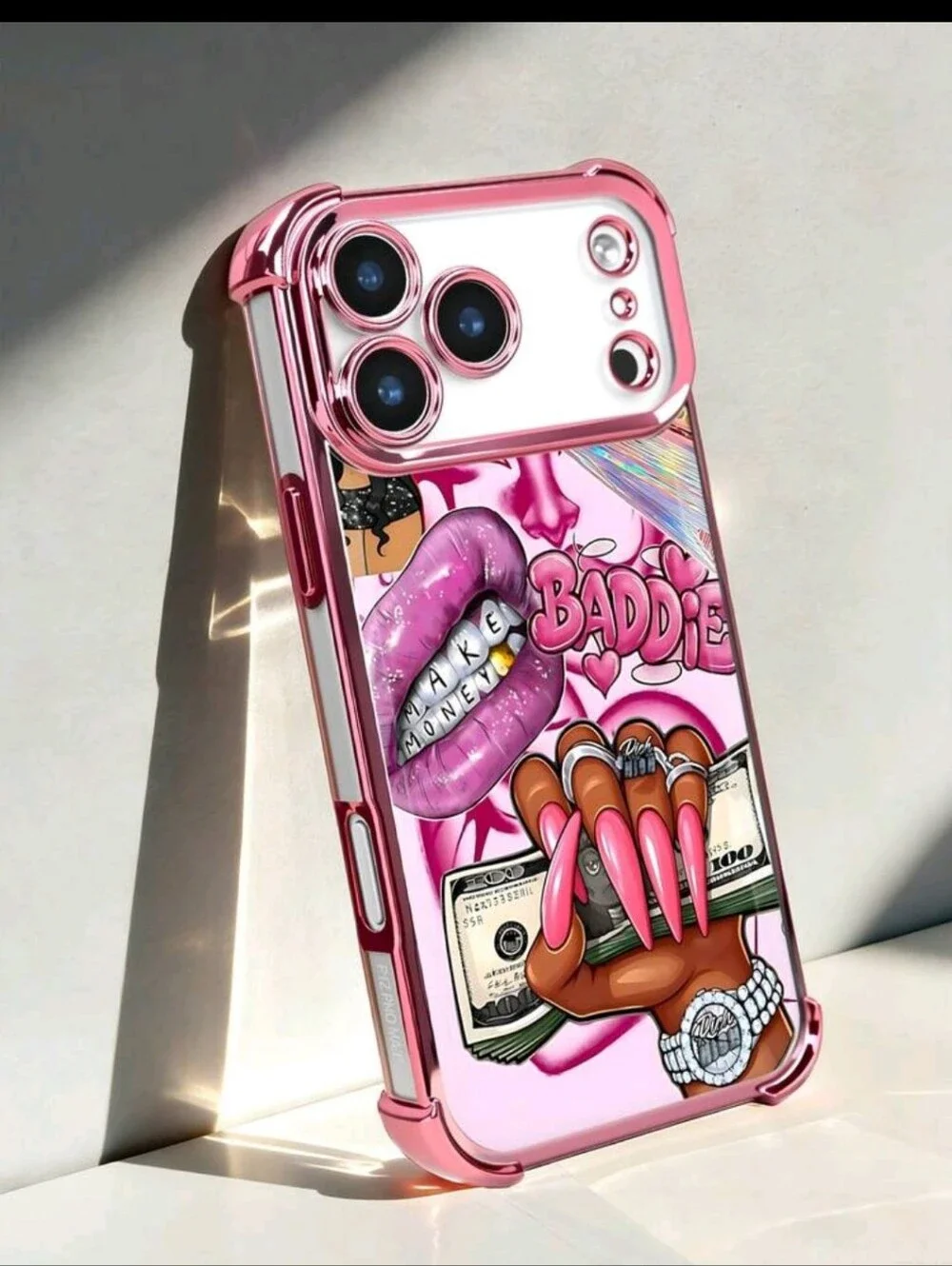 Pink Graphic 'Baddie' Phone Case for iPhone 17PRO MAX AND MORE